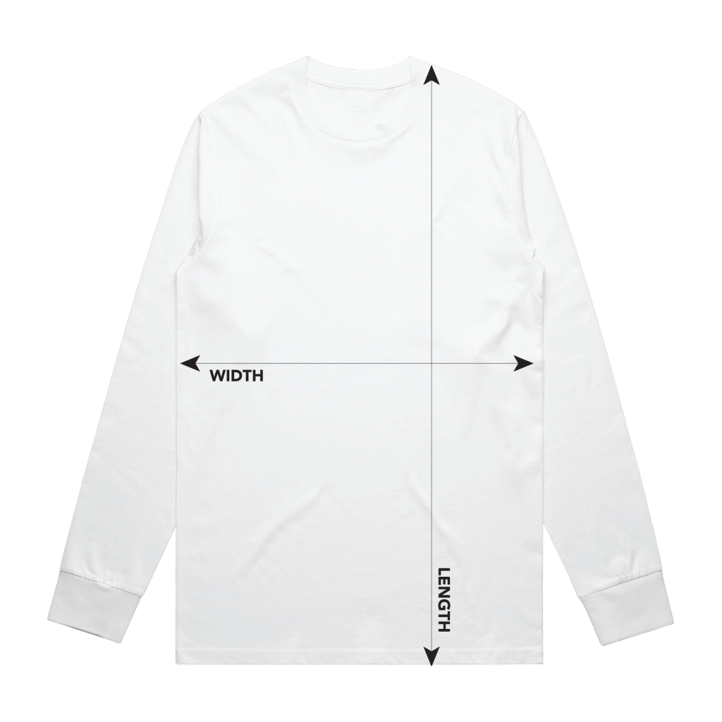 Unisex Long Sleeve T-Shirt sizing